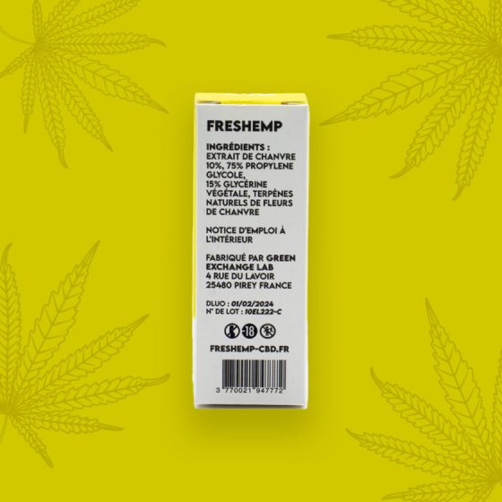 e-liquide 10% cbd freshemp cannatonic