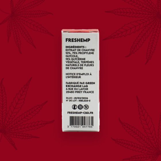 e-liquide 10% cbd freshemp strawberry